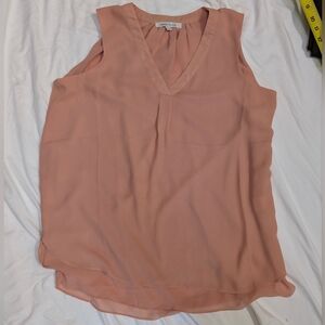 Rose & Olive Blush Sleeveless Blouse